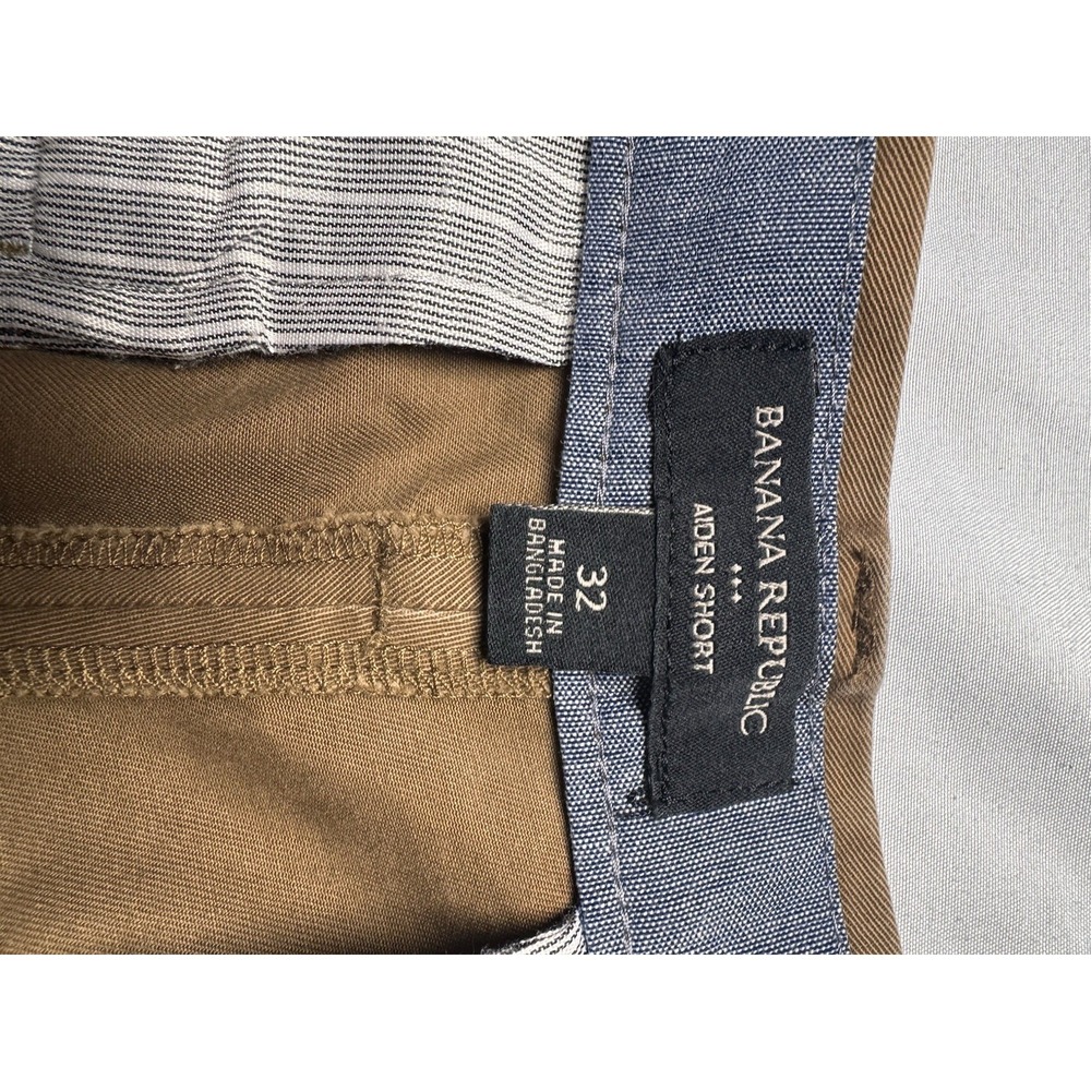 Banana Republic Men's Aiden Short Tan Chino Flat Front Shorts Size 32 - Picture 10 of 10